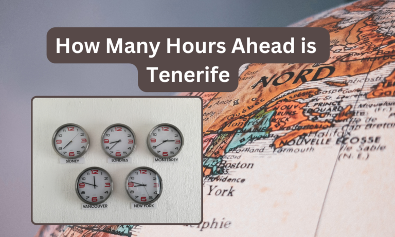 how many hours ahead is tenerife